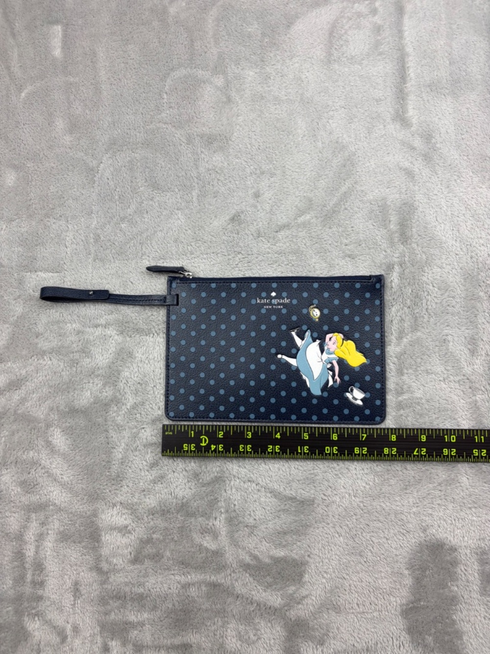 Disney Kate Spade Alice in Wonderland Wristlet Wallet Retired Print RARE and NEW - Picture 7 of 9